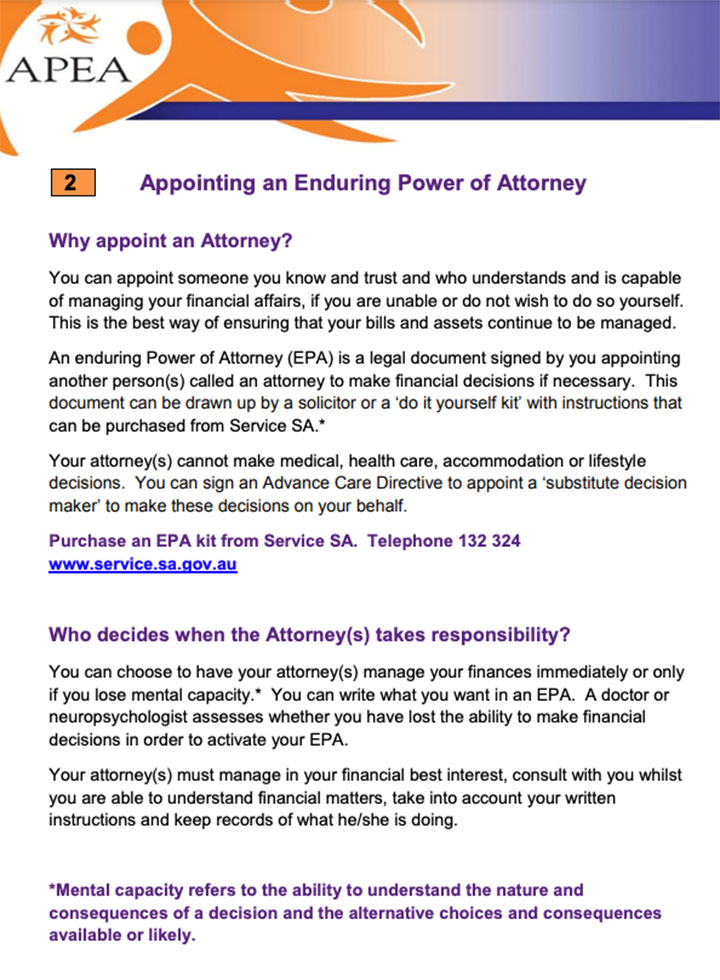 Appointing an Enduring Power of Attorney for CALD communities