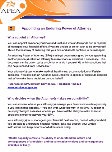 Appointing an Enduring Power of Attorney for CALD communities