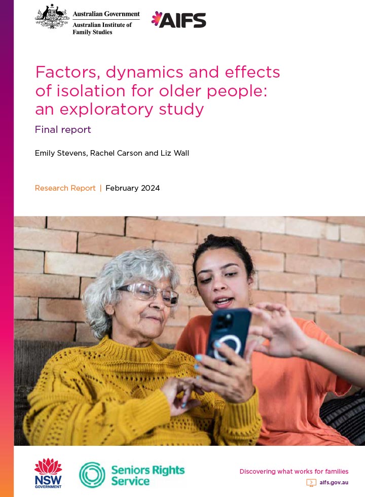 Isolation for older people report cover