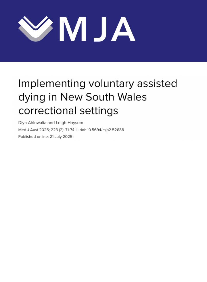 Implementing VAD in NSW correctional settings