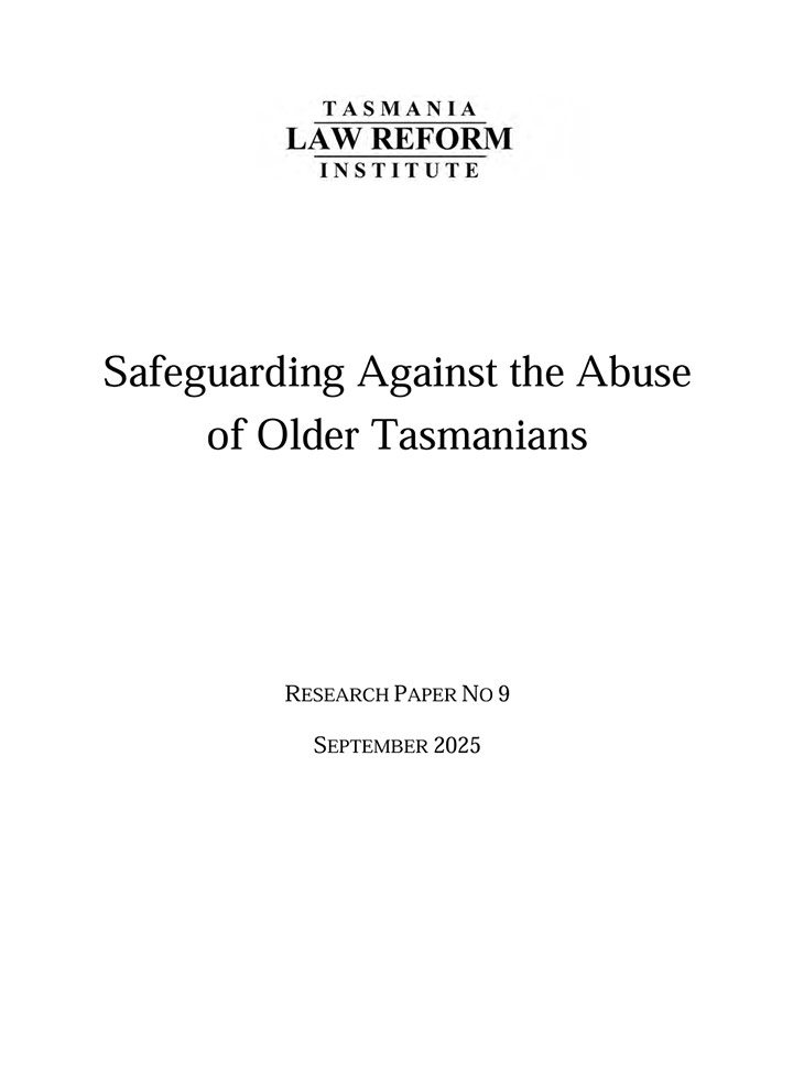 Safeguarding Against the Abuse of older Tasmanians
