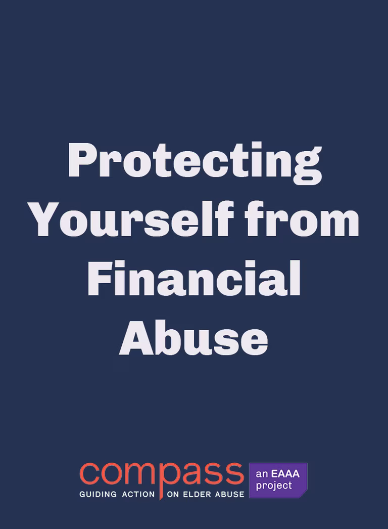 Protecting yourself from financial abuse