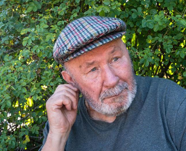 Senior man in hat