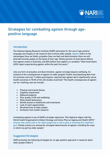 Age-Positive Language Guide cover