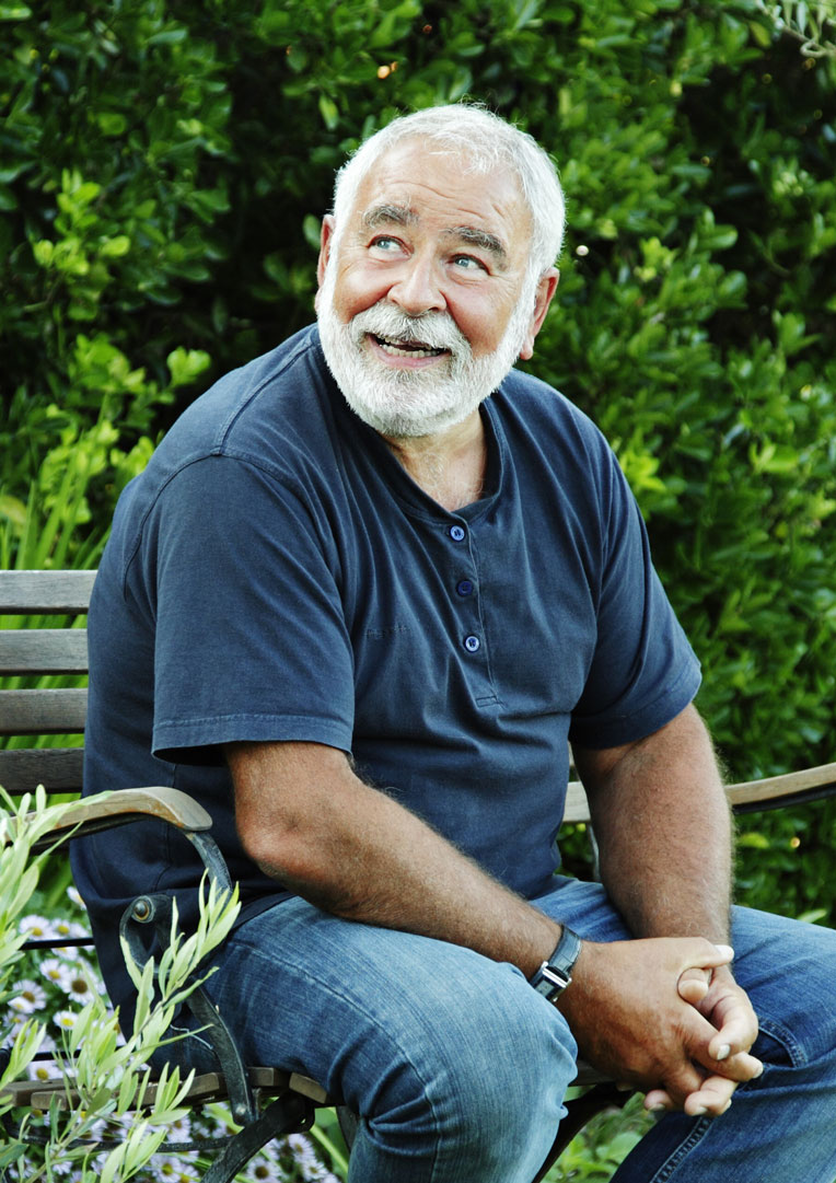 Senior man on a park bench 