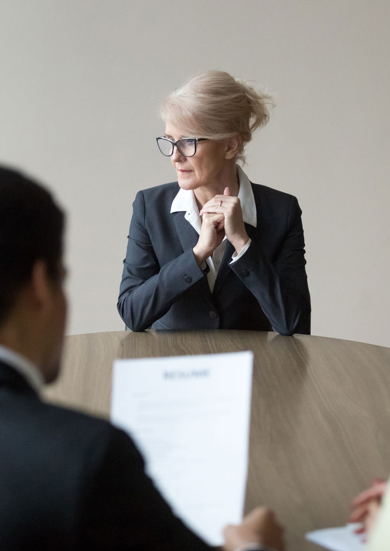 Professional elderly woman