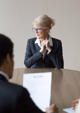 Professional elderly woman