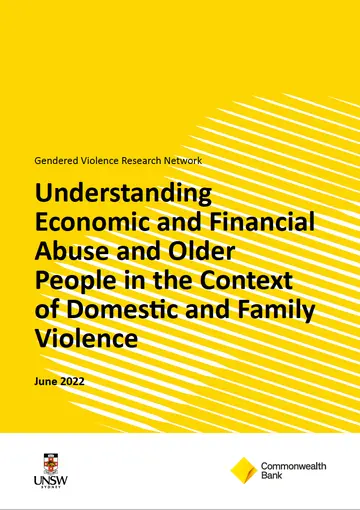 Understanding Economic and Financial Abuse and Disability in the Context of Domestic and Family Violence