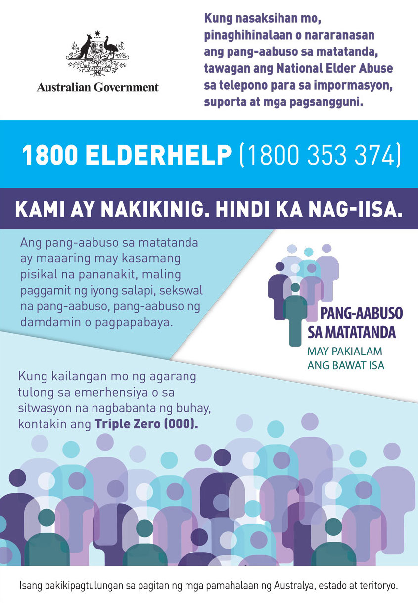 1800 ELDERHELP German Poster