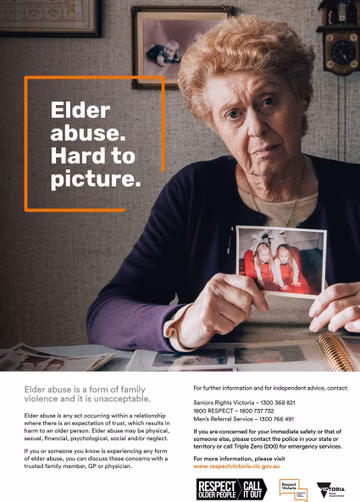 Respect Older People: Call it Out campaign poster