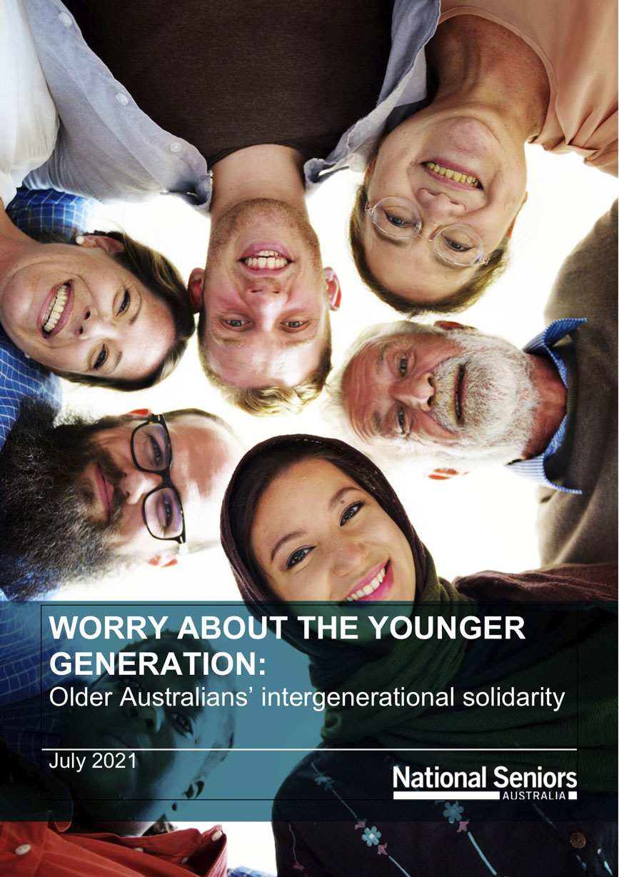 WORRY ABOUT THE YOUNGER GENERATION: Older Australians’ intergenerational solidarity report cover