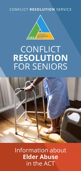 Conflict Resolution for Seniors (CR4S) Brochure cover