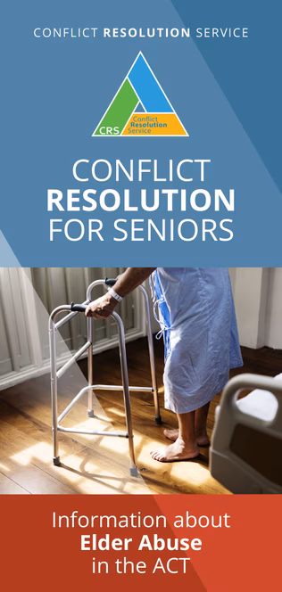 Conflict Resolution for Seniors (CR4S) Brochure cover
