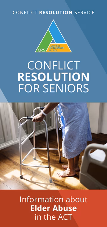 Conflict Resolution for Seniors (CR4S) Brochure cover