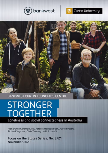 Stronger Together: Loneliness and Social Connectedness in Australia Report Cover 