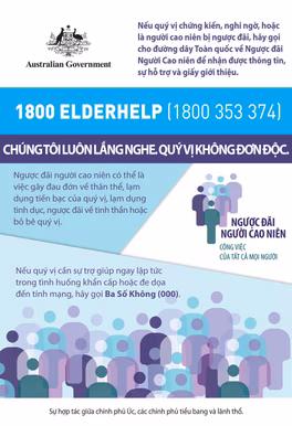 1800 ELDERHELP Vietnamese Poster