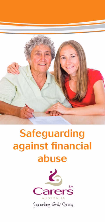 Safeguarding against financial abuse cover
