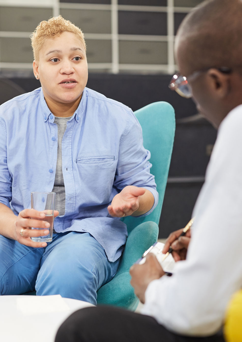 support session between to people