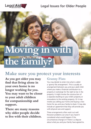 Moving in with Family? - Make Sure You Protect Your Interests 