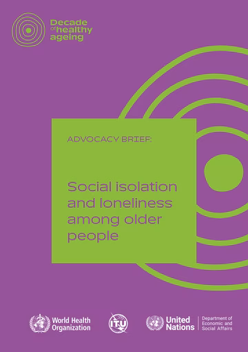 Social isolation and loneliness among older people Cover