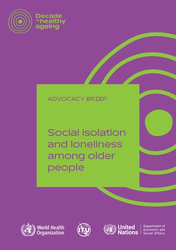 Social isolation and loneliness among older people Cover