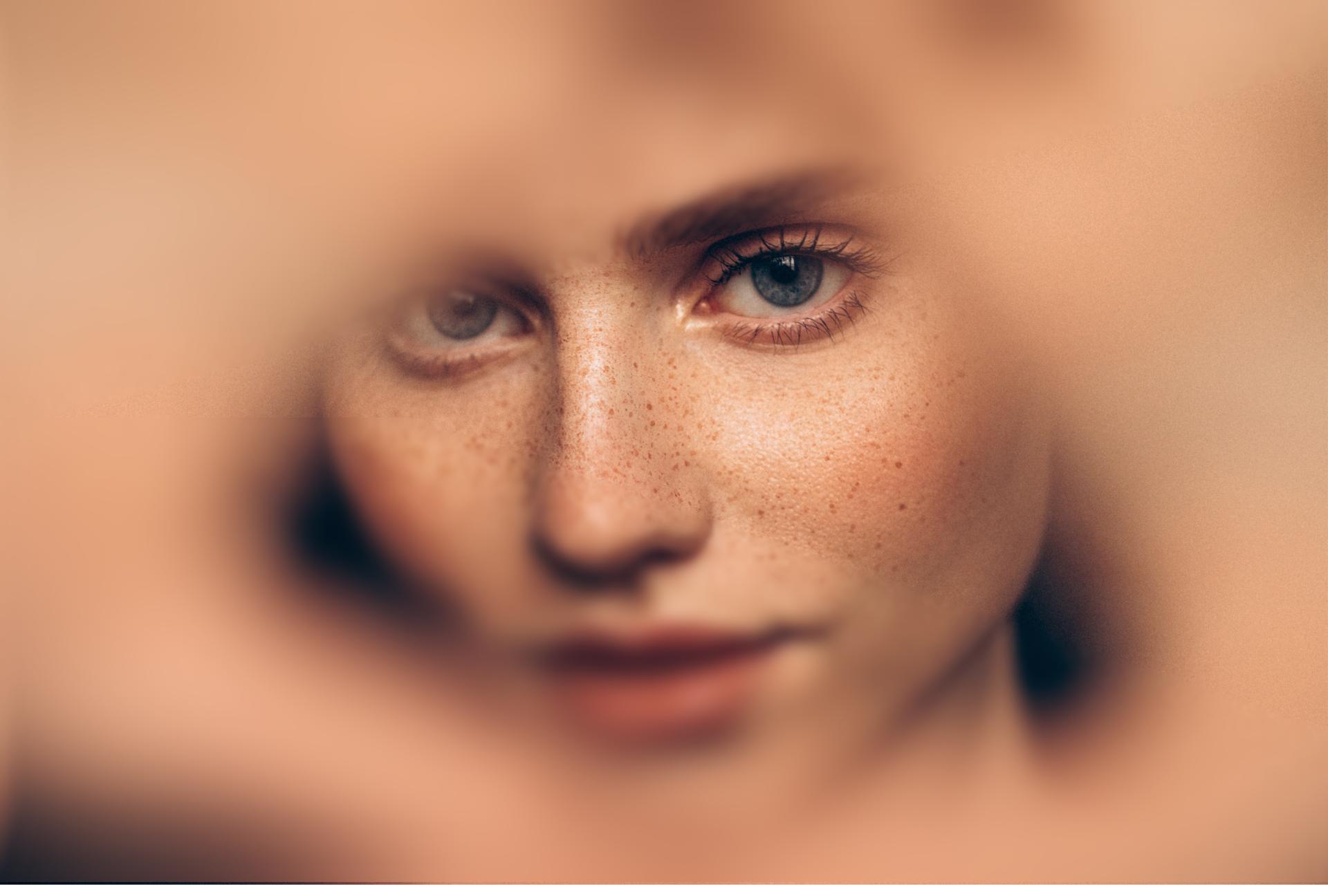 face behind hands