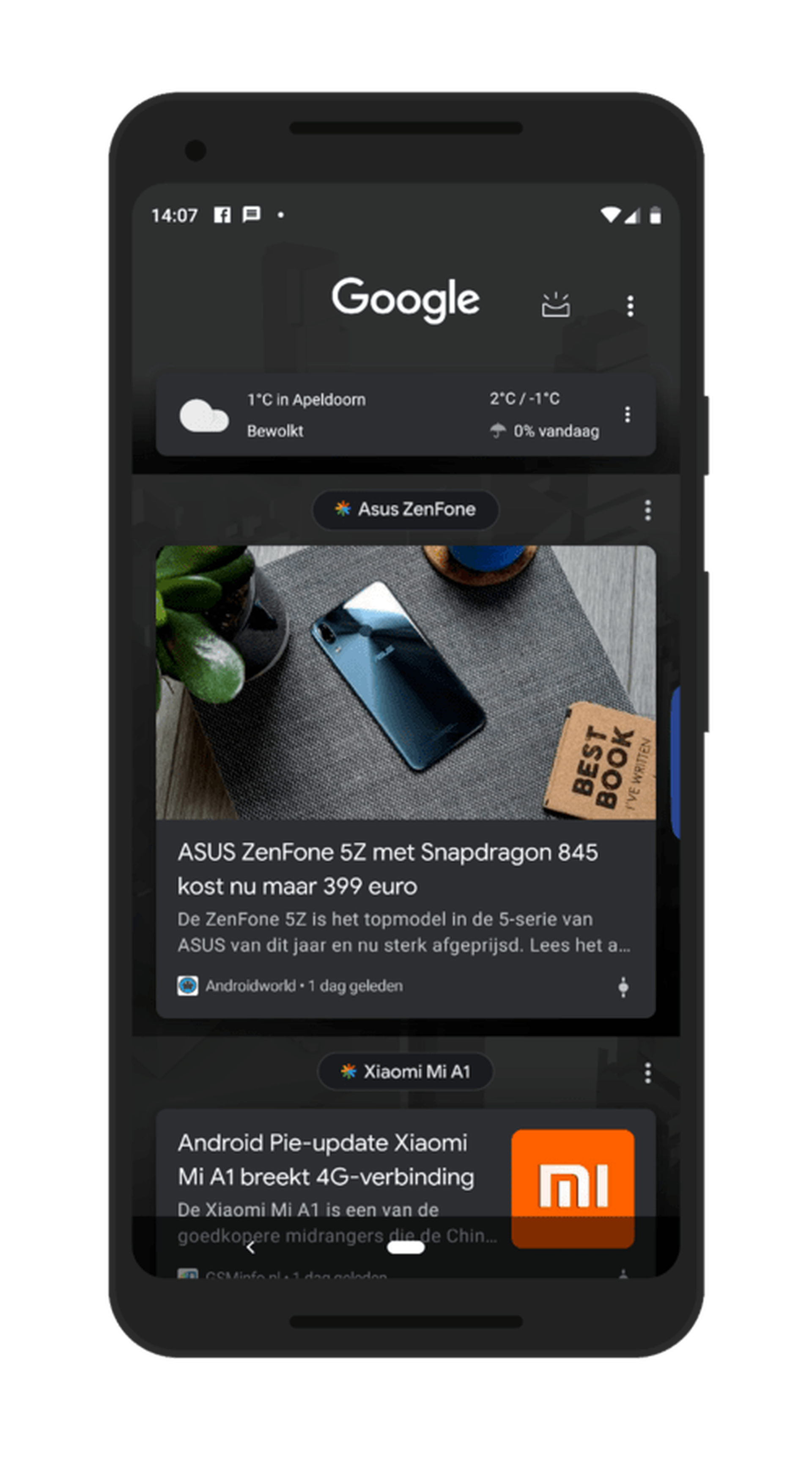 Screenshot Google Discover