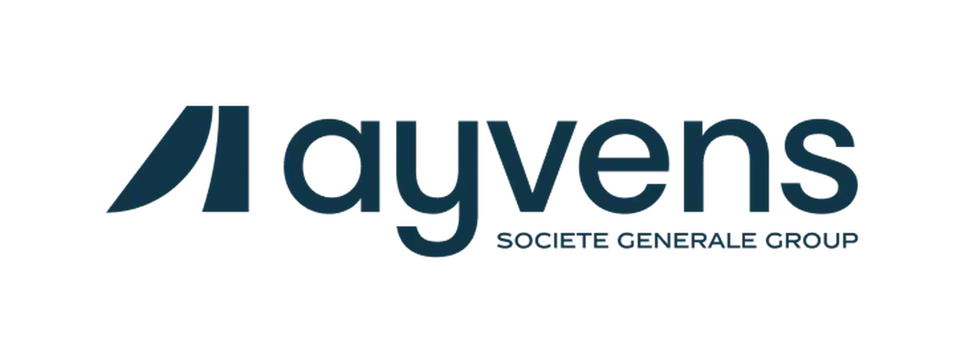 Logo of "ayvens" with a stylized "A" in blue, followed by lowercase letters in dark gray.