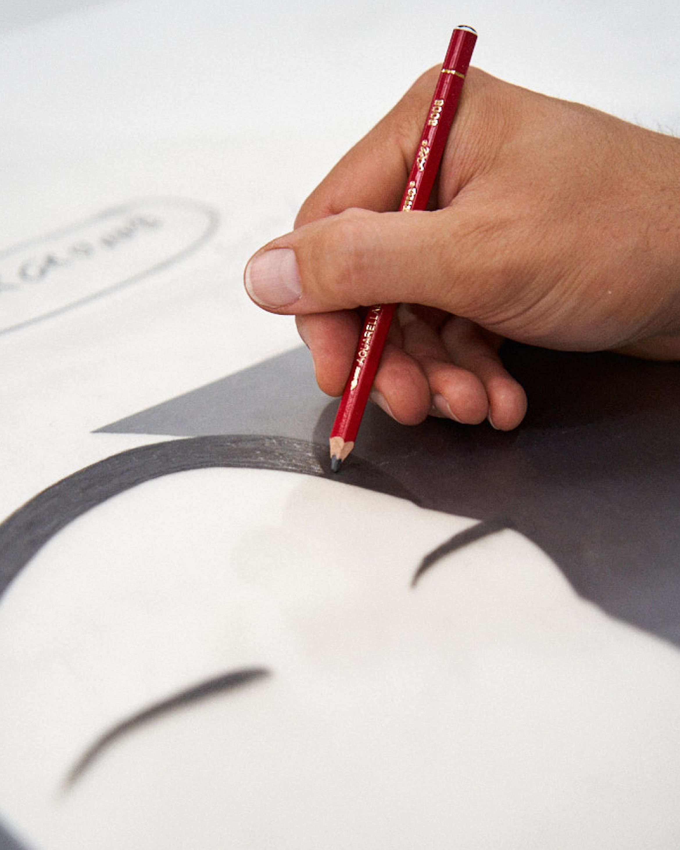 A process image of Tom Murphy creating a new limited edition print by Alex Katz, 'Ada Ada'