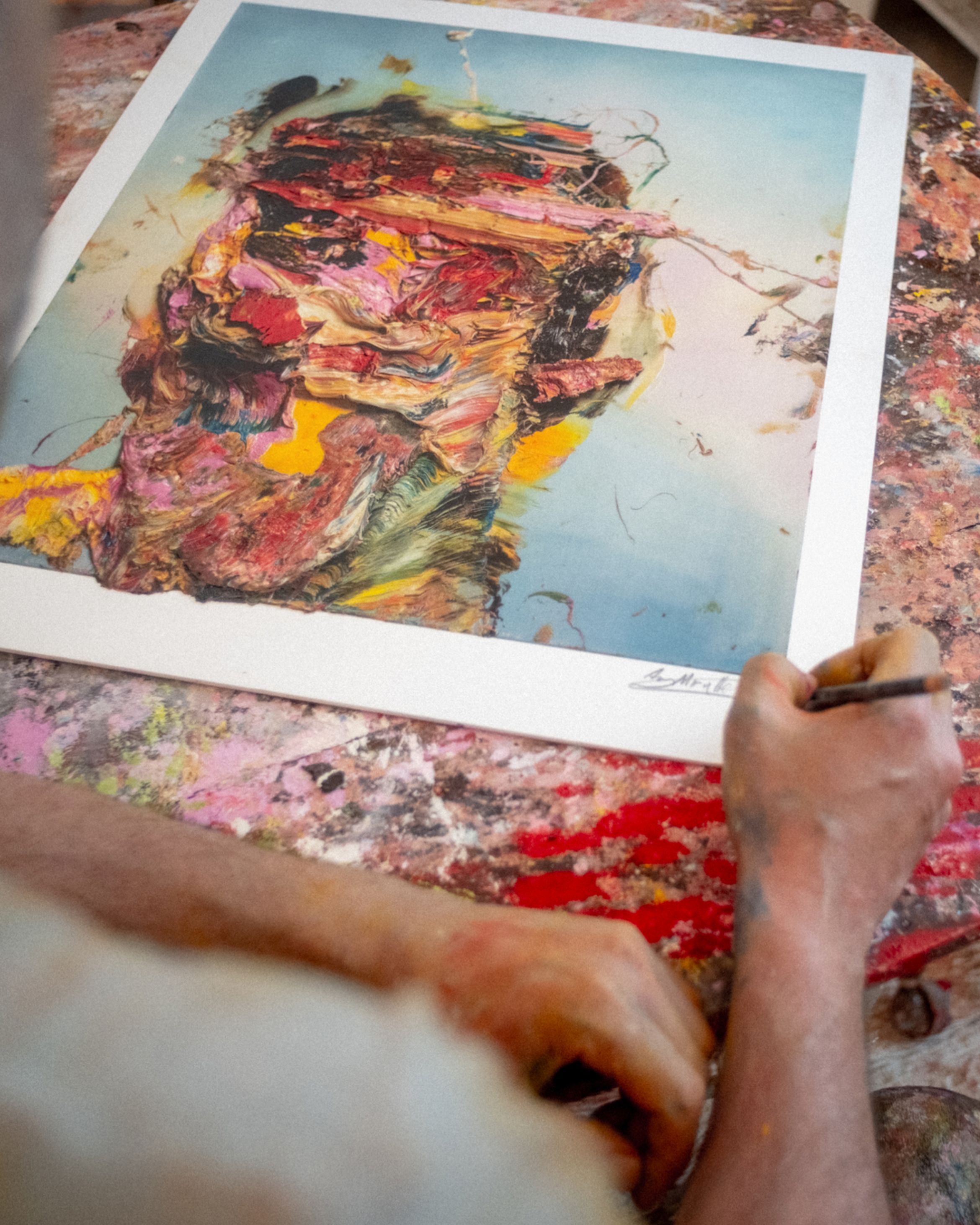 Antony Micallef signing a new limited edition