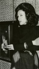 monochrome portrait of Laila Shawa monochrome portrait of Laila Shawa