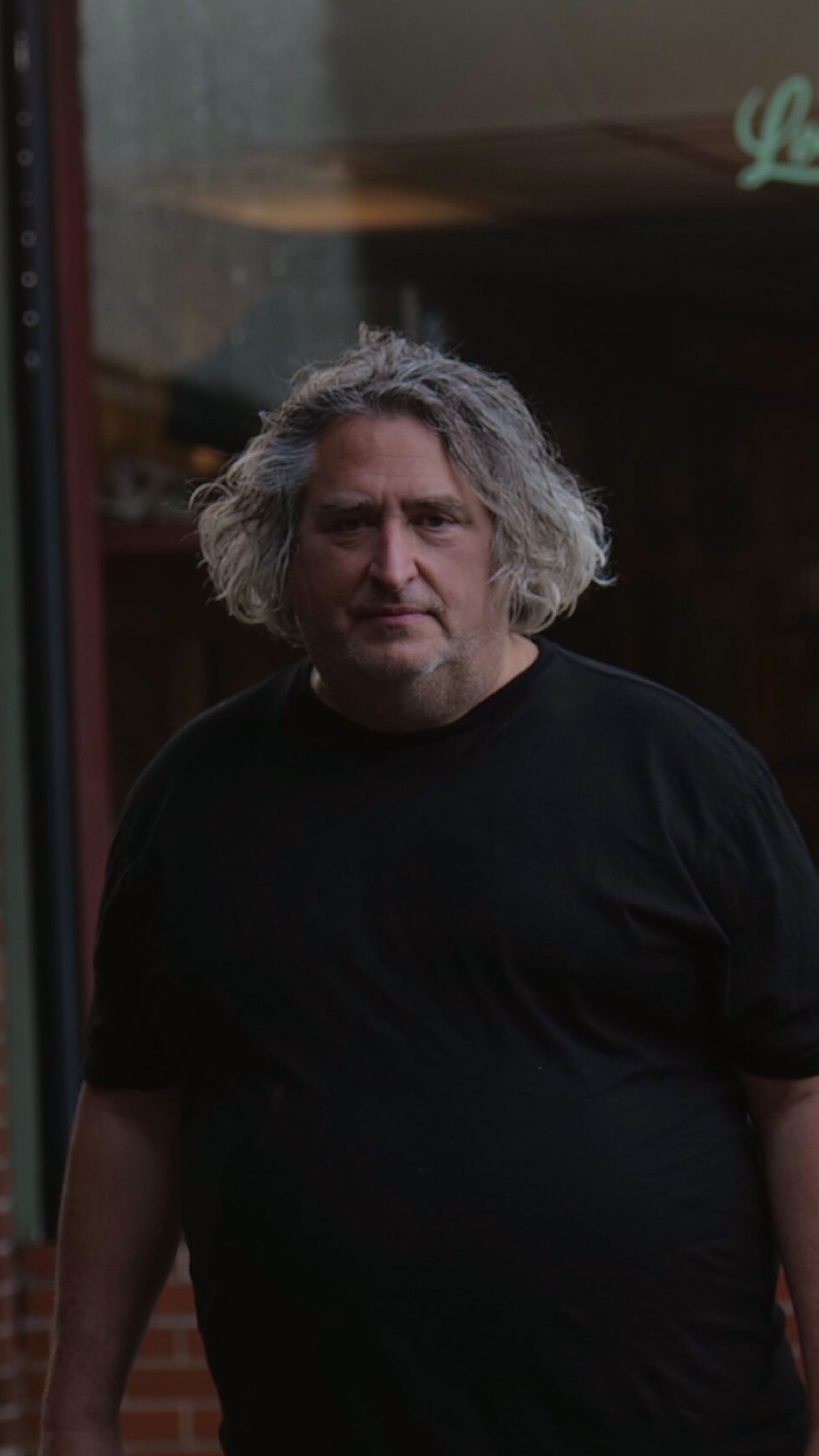 Gregory Crewdson photographed in the street 