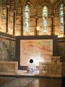 Miwa Komatsu painting in Fitzrovia Chapel Miwa Komatsu painting in Fitzrovia Chapel