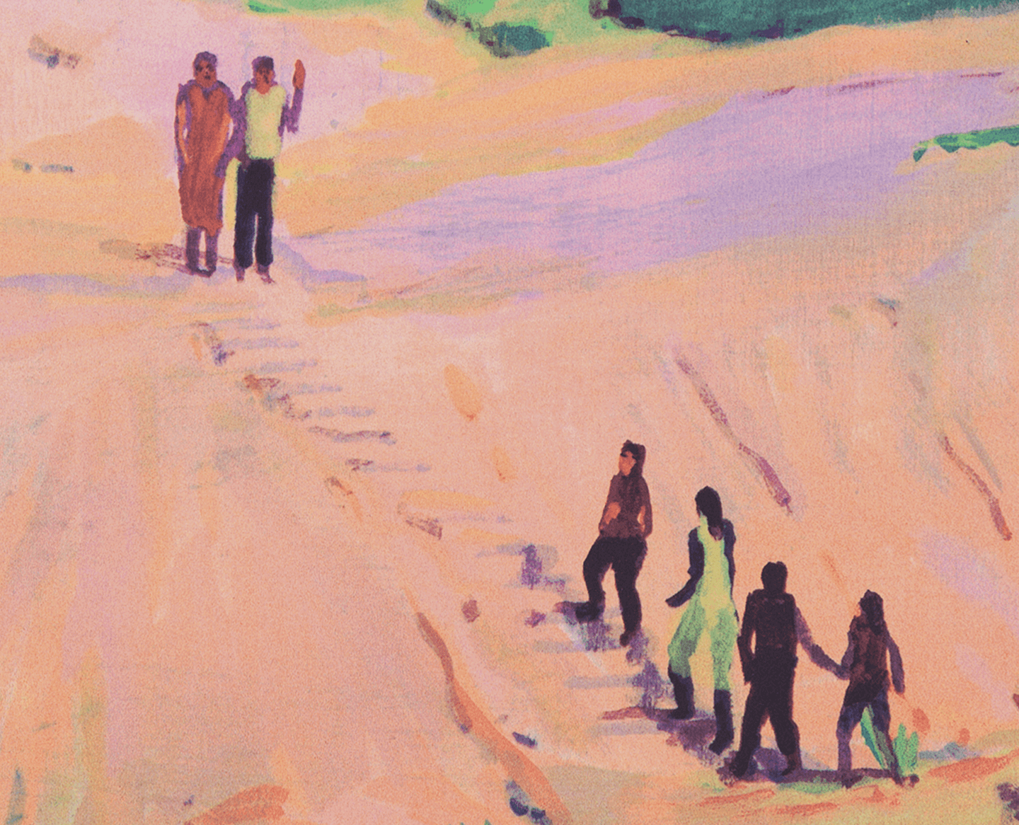 Jules de Balincourt リトグラフ 版画 Island People by Jules De Balincourt