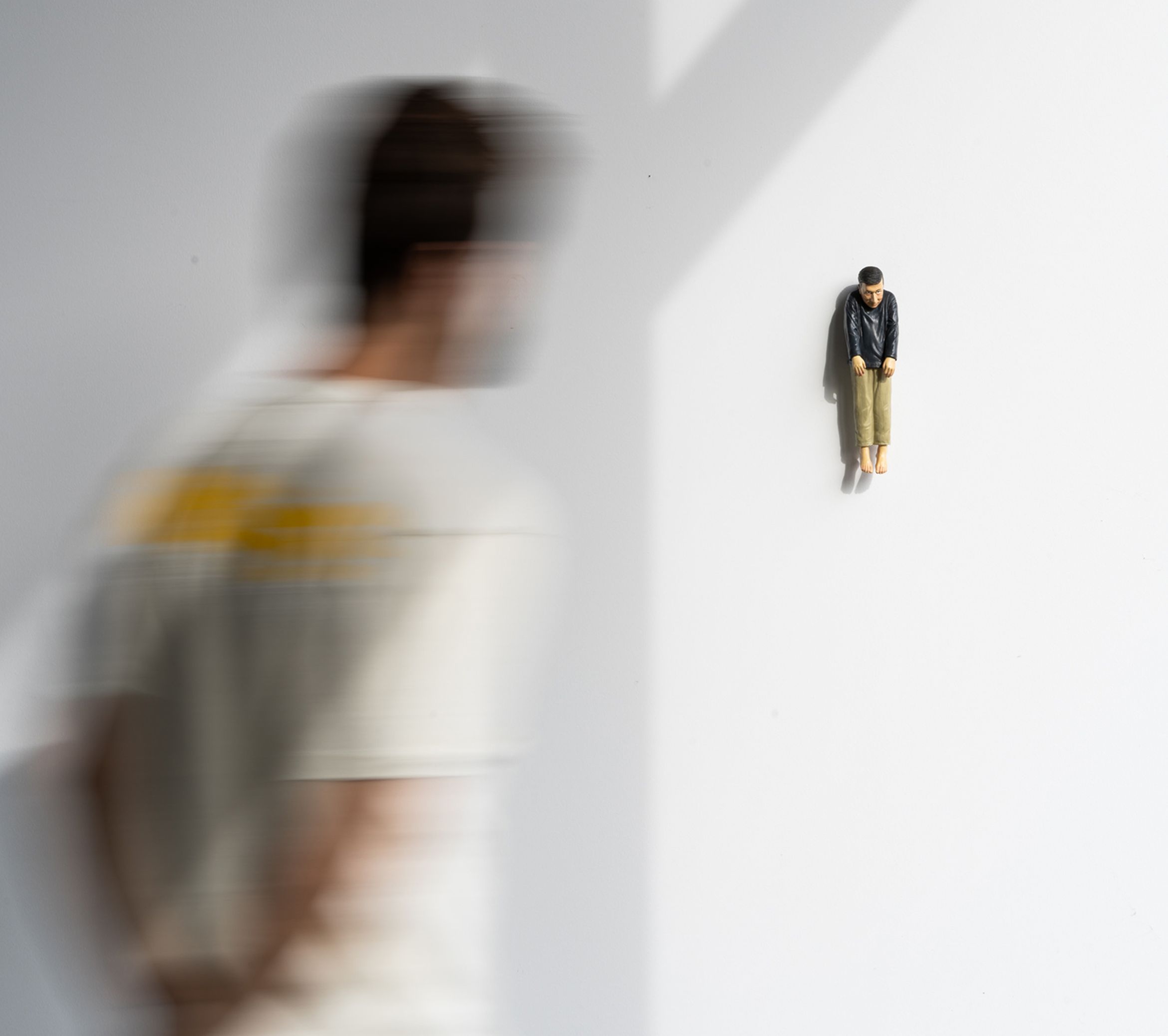 Maurizio Cattelan sculpture, in-situ
