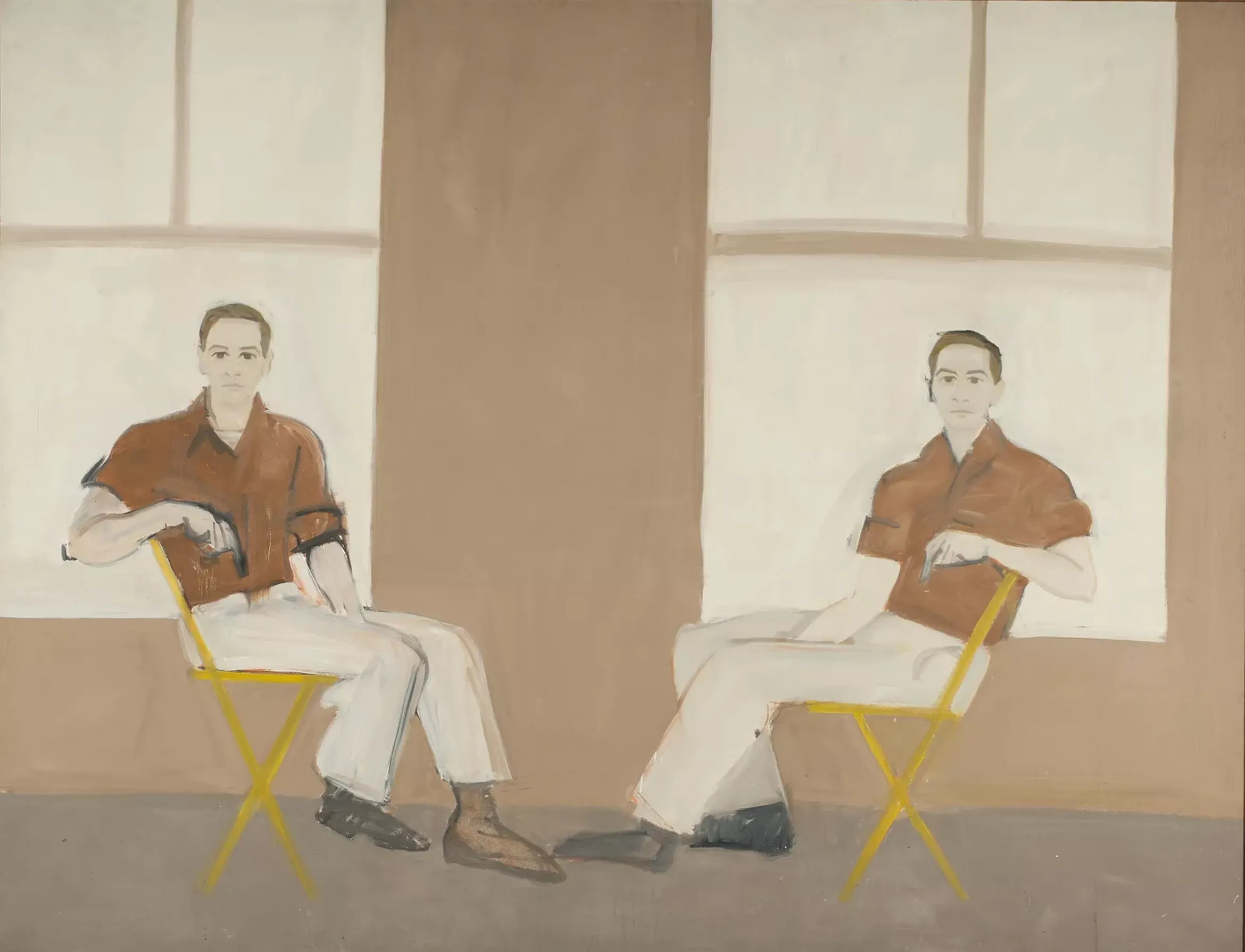 'Double Portrait of Rauschenberg' by Alex Katz