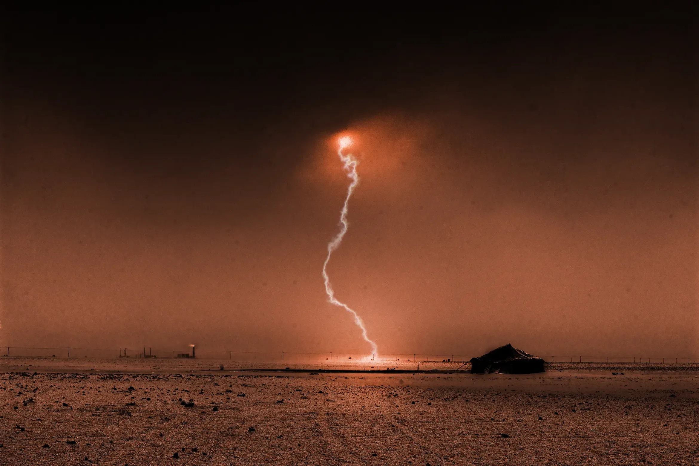 'Lightning Land', 2017, Ahmed Mater