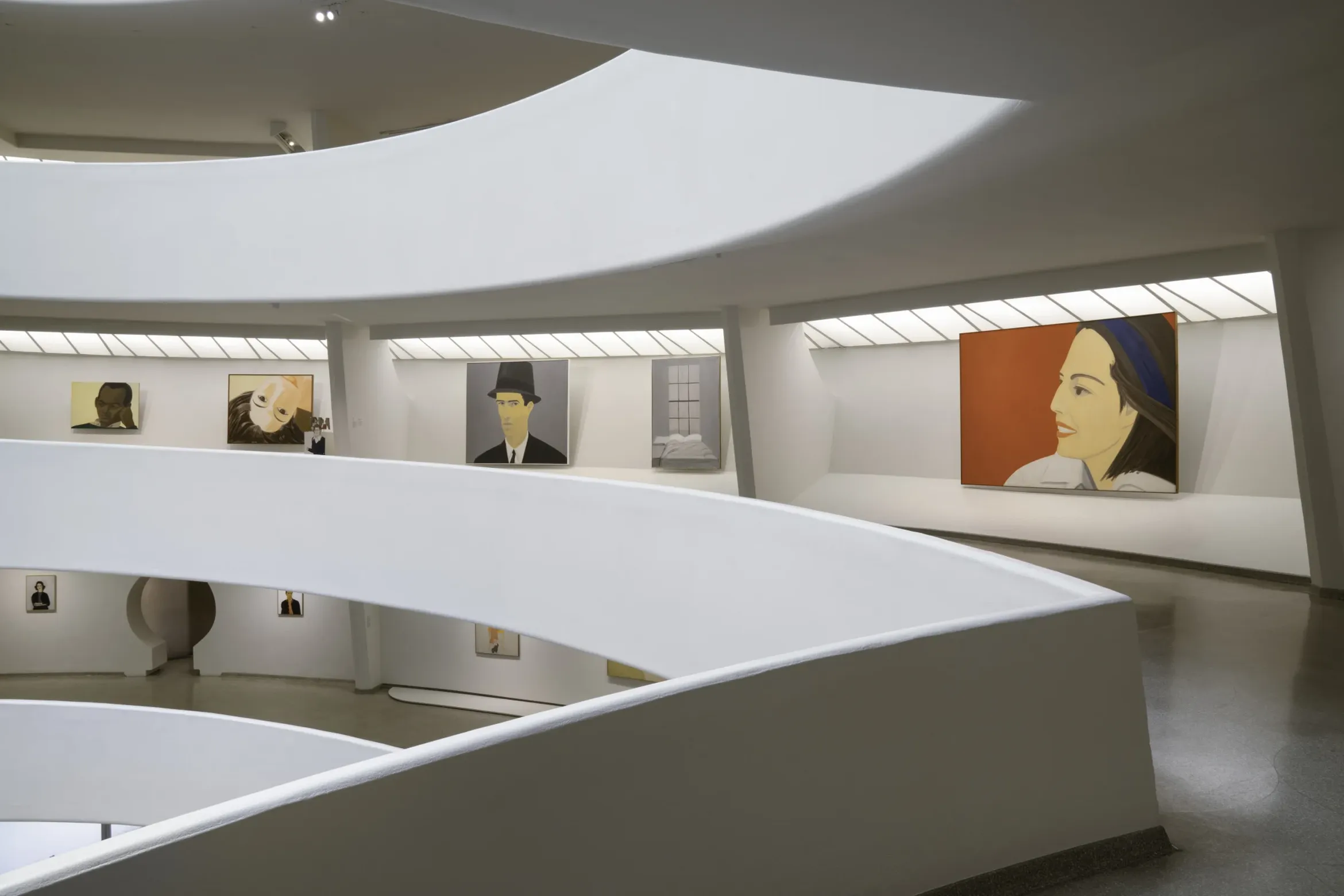 An installation view of Alex Katz's retrospective at the Guggenheim