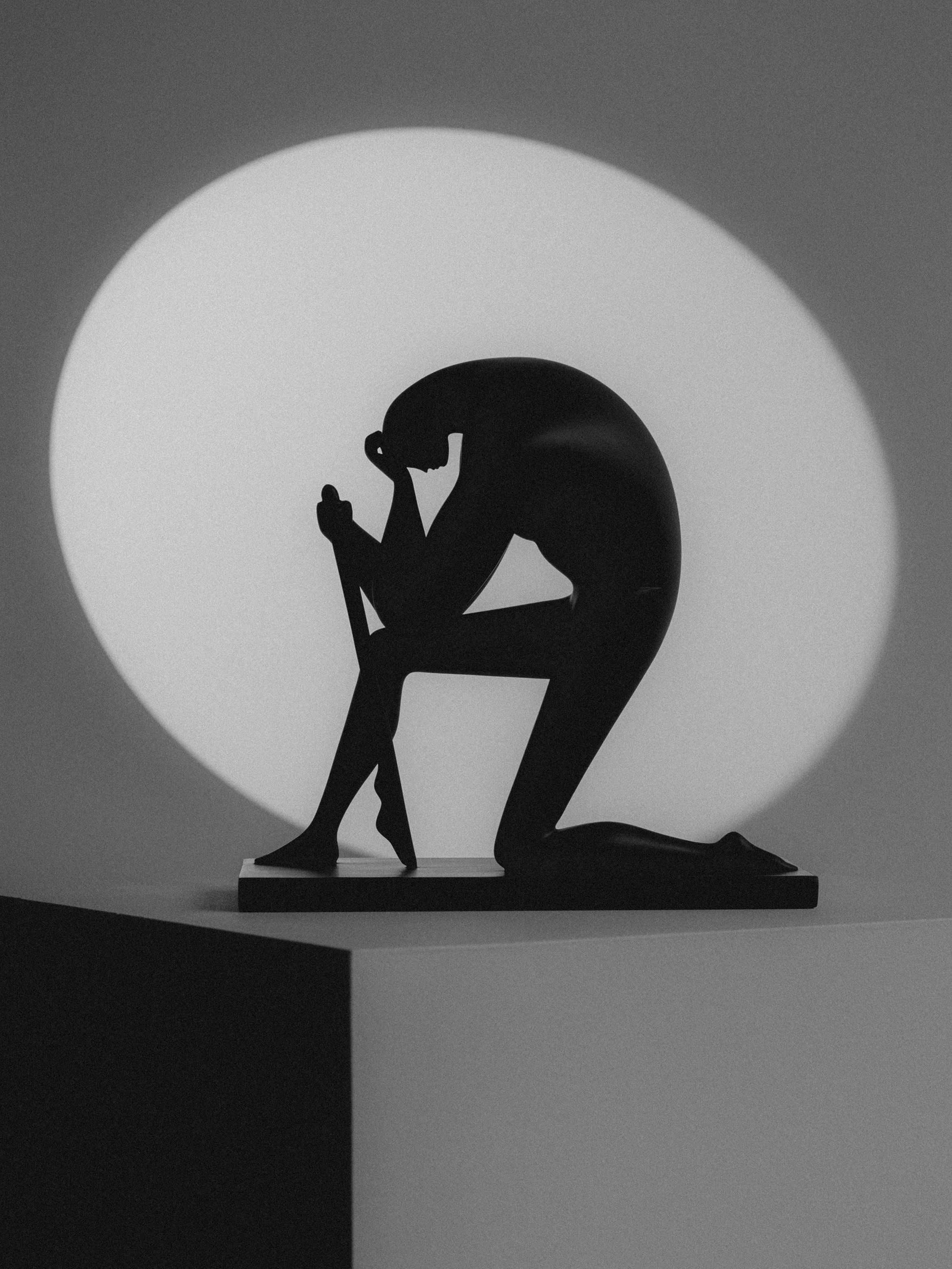 Cleon Peterson's 'Shame', illuminated by bright light