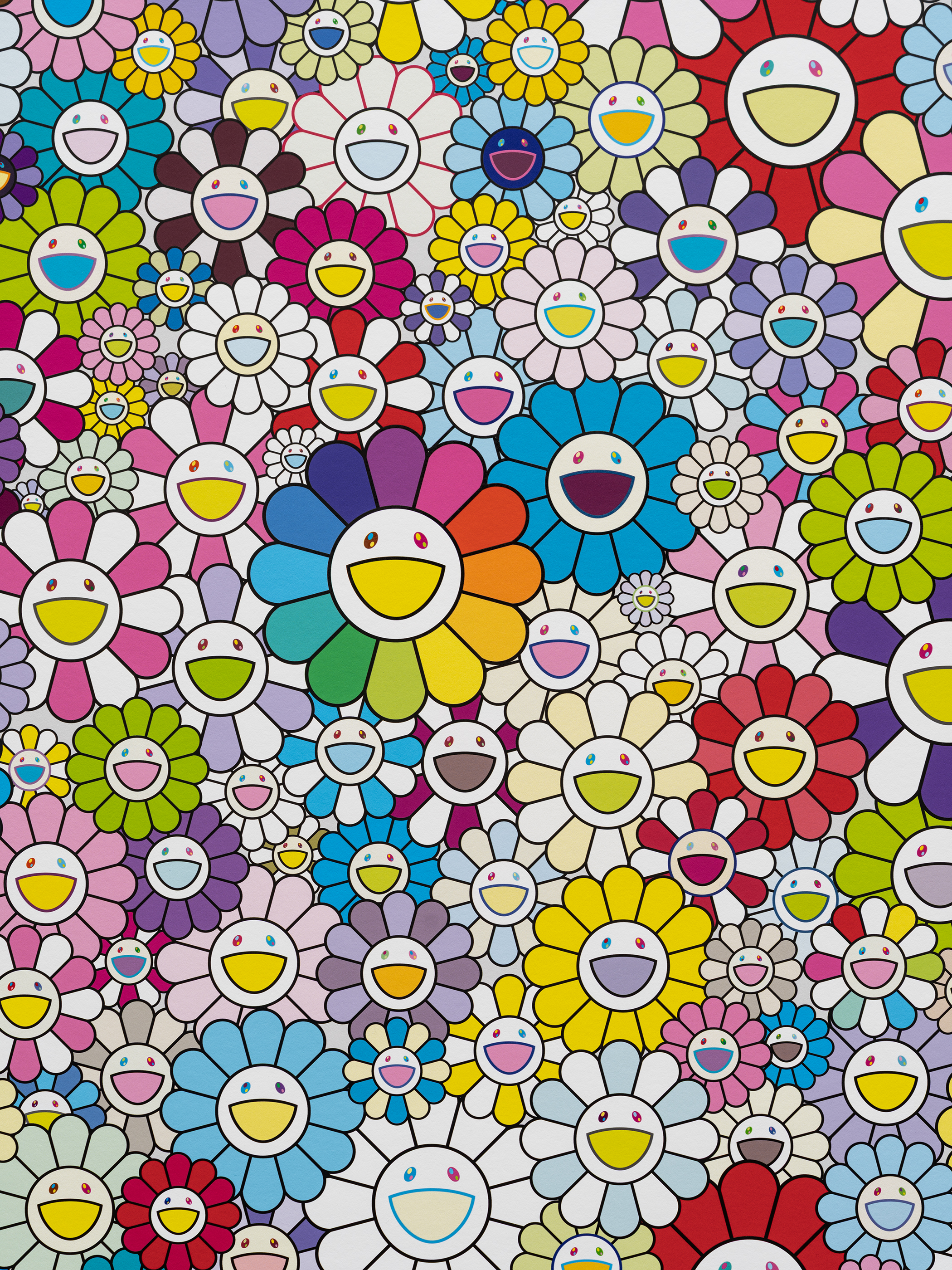 Lollipop Flowers Rainbow by Takashi Murakami