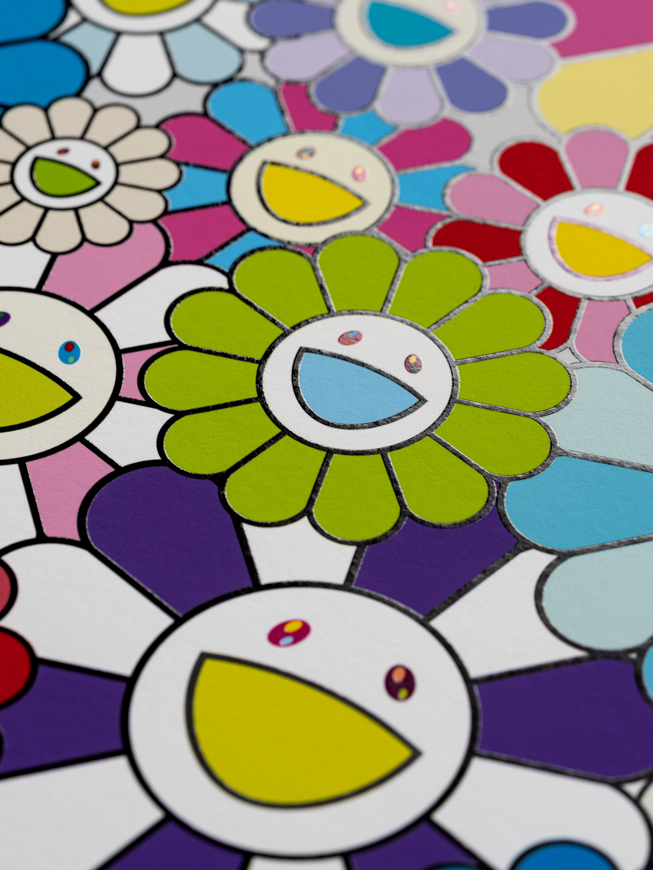 Lollipop Flowers Rainbow by Takashi Murakami