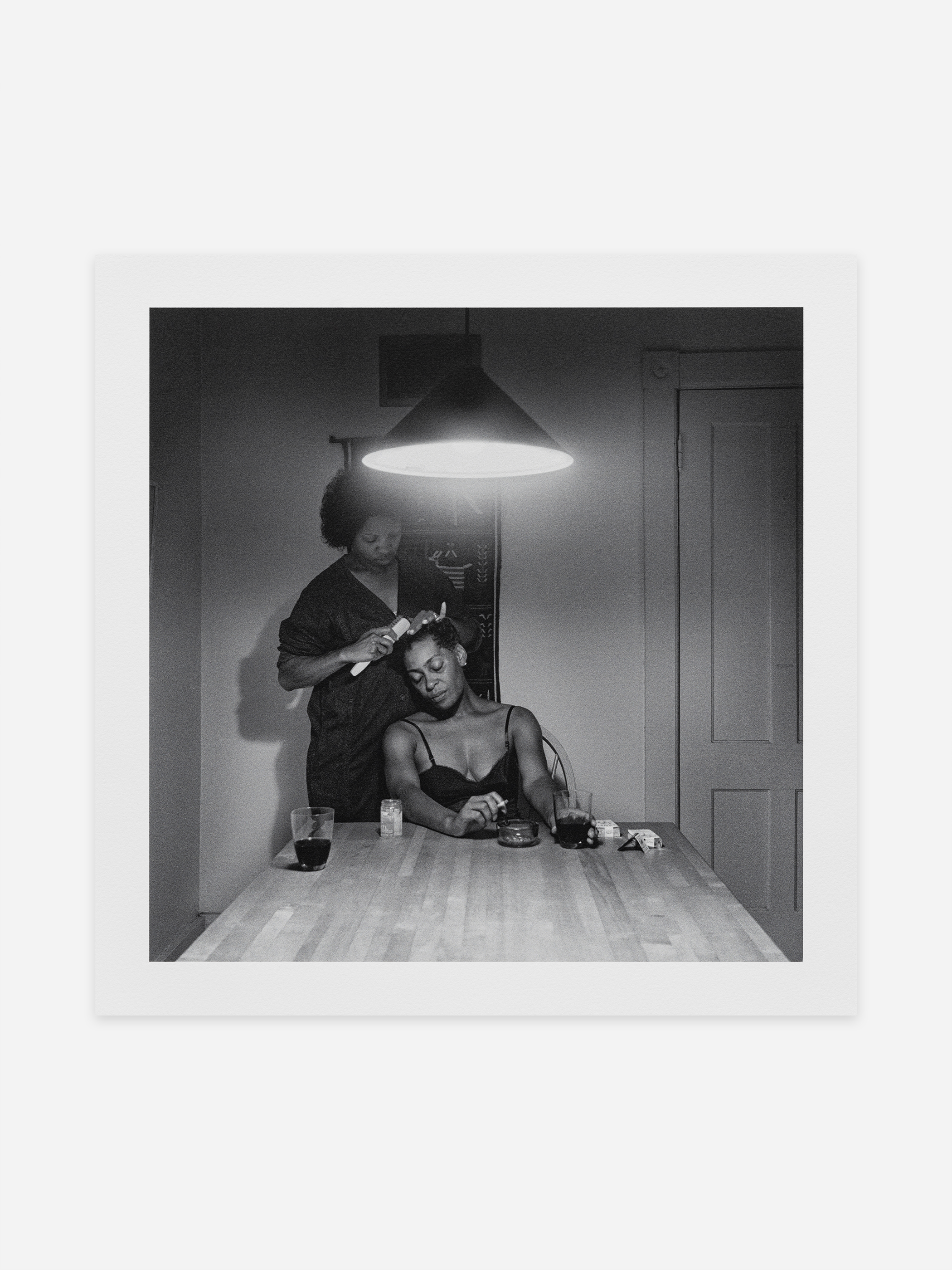 Untitled (Man & Mirror), Kitchen Table Series by Carrie Mae