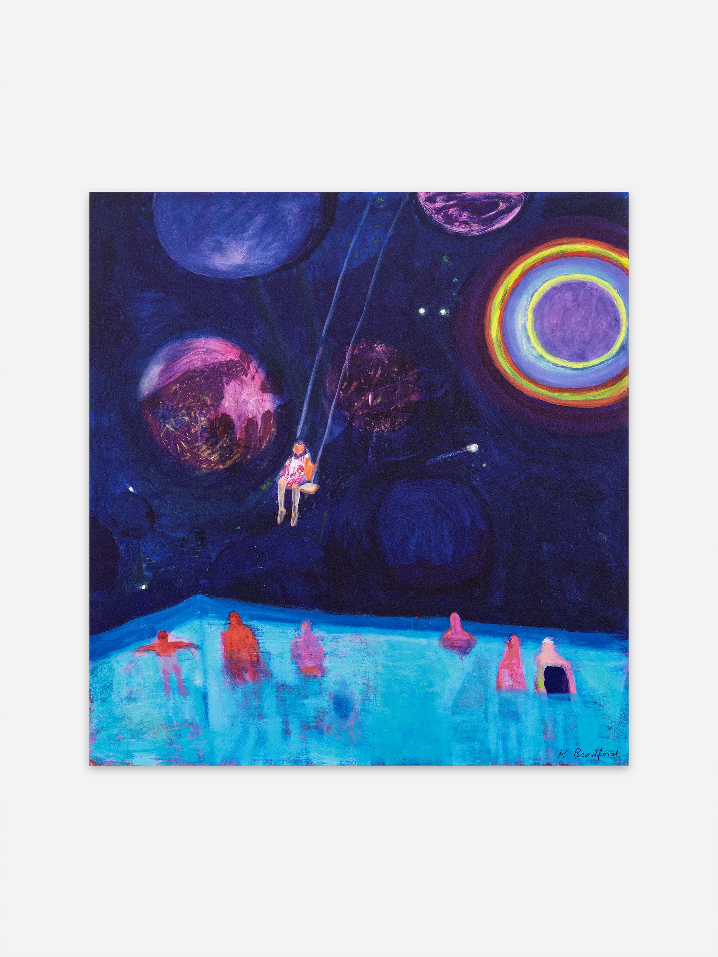 Katherine Bradford 'Swing Over Pool'