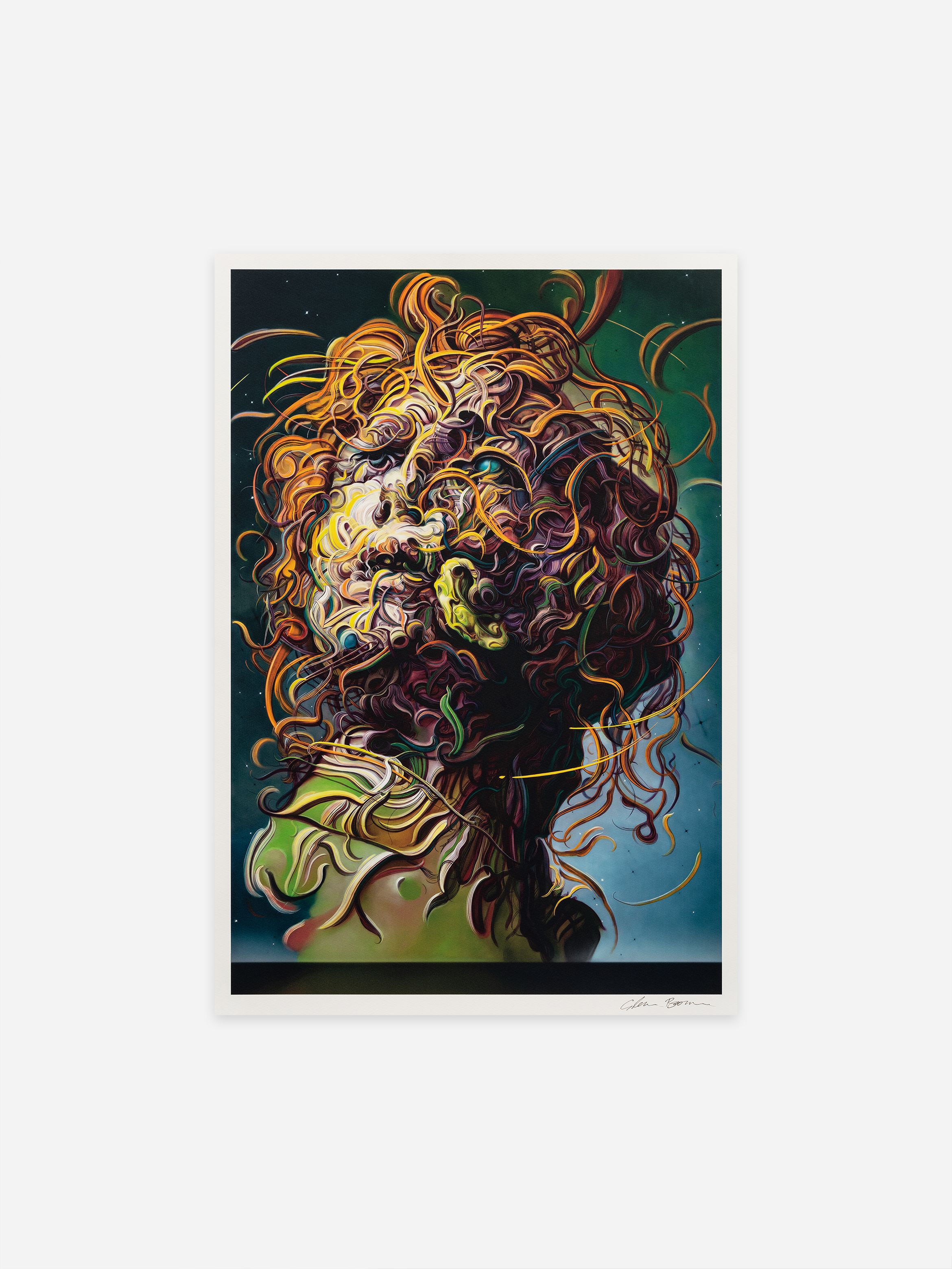 Hero of an archival pigment print by Glenn Brown.