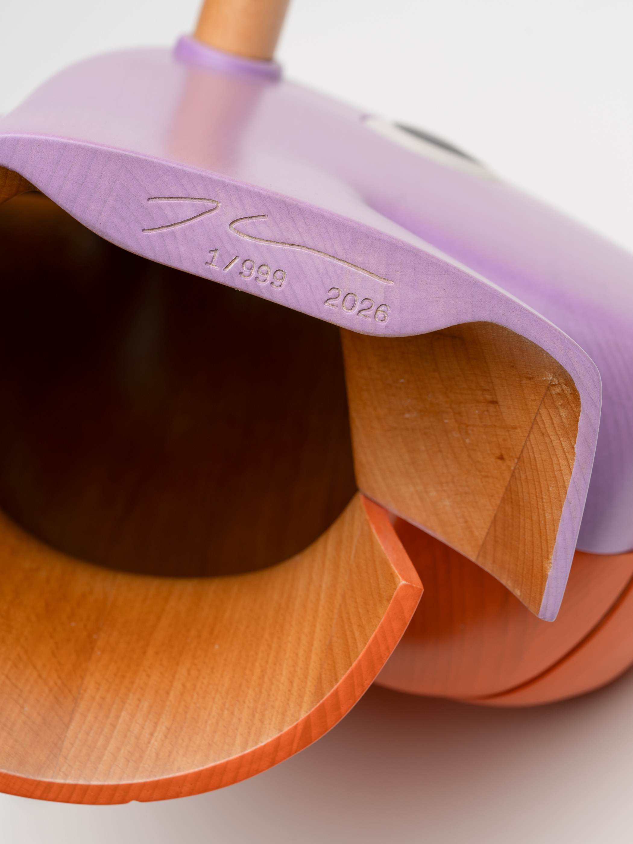 白根ゆたんぽ ZINE PINK LONG THINGS Split-Rocker (Wood) Pink/Blue by Jeff Koons