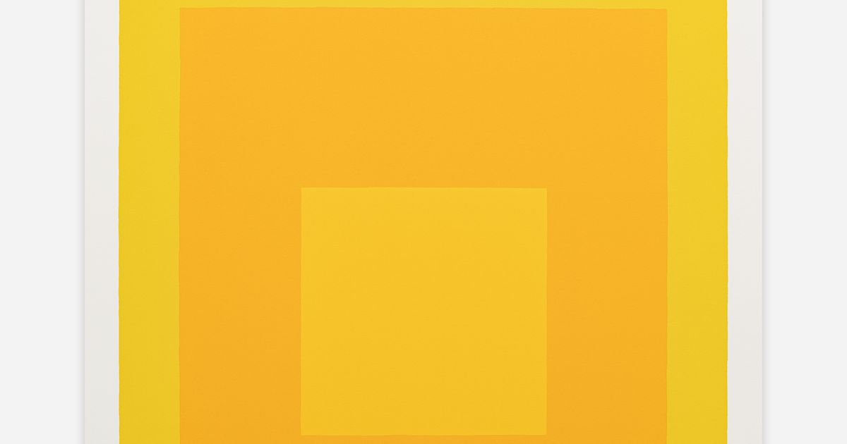 Homage to the Square, 1971 (yellow) by Josef Albers