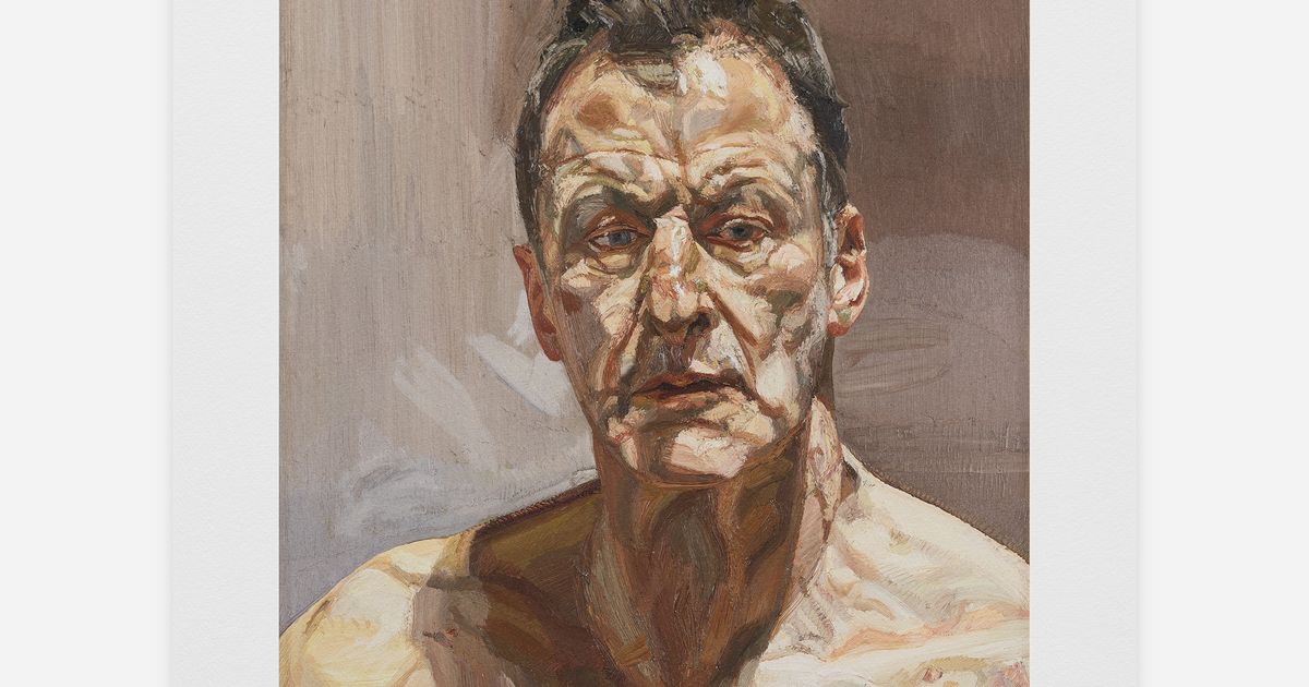 Reflection (Self-portrait), 1983-85 by Lucian Freud
