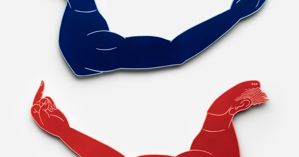 Red Arm & Blue Arm by Ai Weiwei