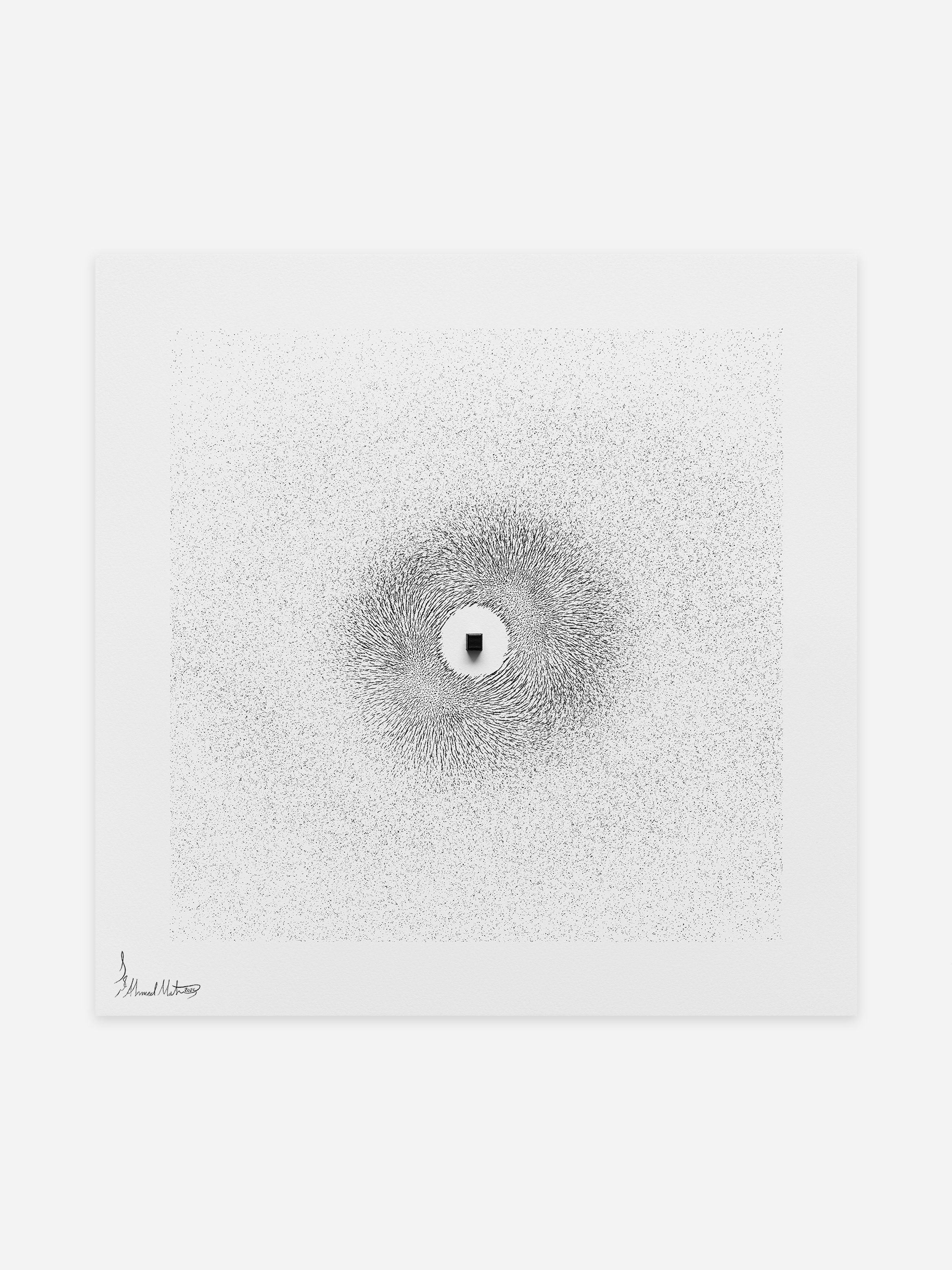 Hero of a textured archival pigment print by Ahmed Mater