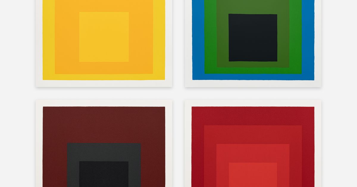 Set of 4 by Josef Albers